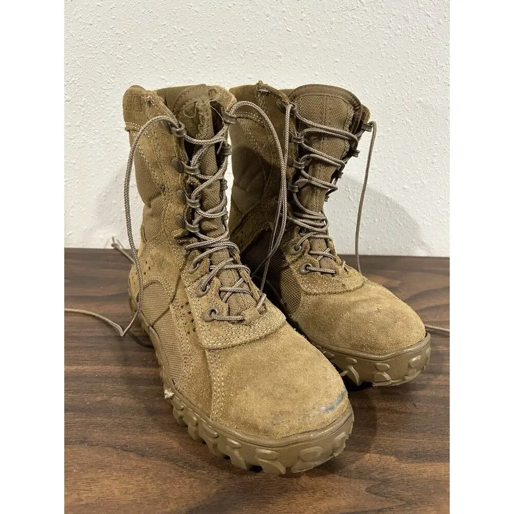 Rocky S2V Steel Toe Tactical Military Boots Coyote Brown Mens Size 5 6104 Combat
